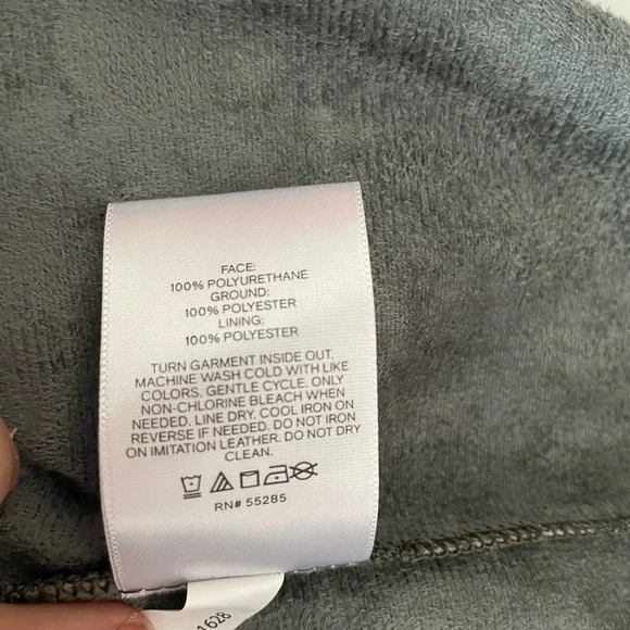 NWT Express Body Contour Faux Leather Cami Midi Dress Olive Green Small - Picture 11 of 13